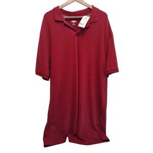 New Old Navy Mens Built-In Flex Wicking Pro Preppy Casual Polo Shirt 3XLT Red
